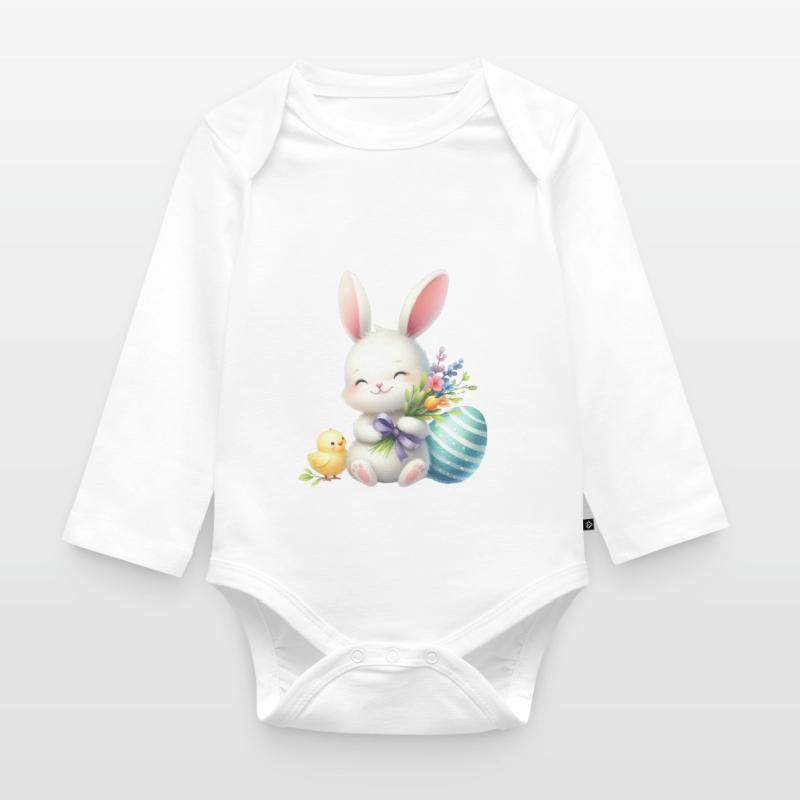 Easter Easter Bunny Easter Eve Easter Sunday Easter Egg Spring Organic Longsleeve Baby Bodysuit