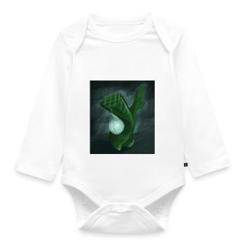 Abstract sculpture - Organic Longsleeve Baby Bodysuit - white - Front