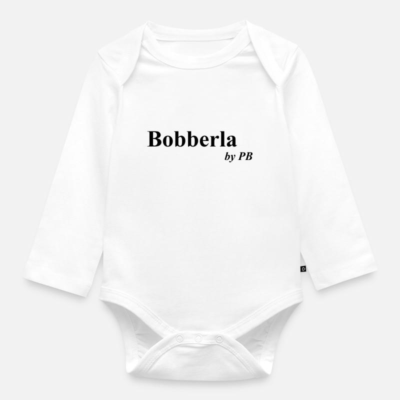 Bobberla - Baby Bio-Langarm-Body - Weiß