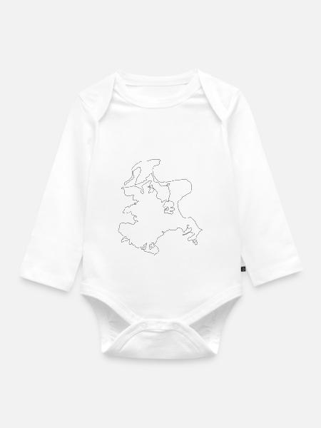 Rügen - Baby Bio-Langarm-Body - Weiß