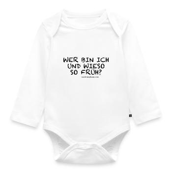 so früh - Baby Bio-Langarm-Body - Weiß - Vorne