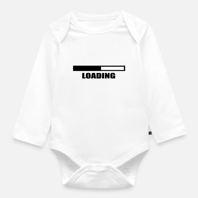loading - Organic Longsleeve Baby Bodysuit - white
