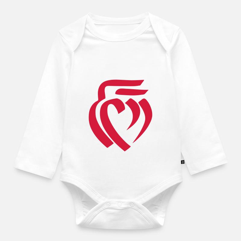 Vendée coeur laïque - Body Bébé bio manches longues - blanc