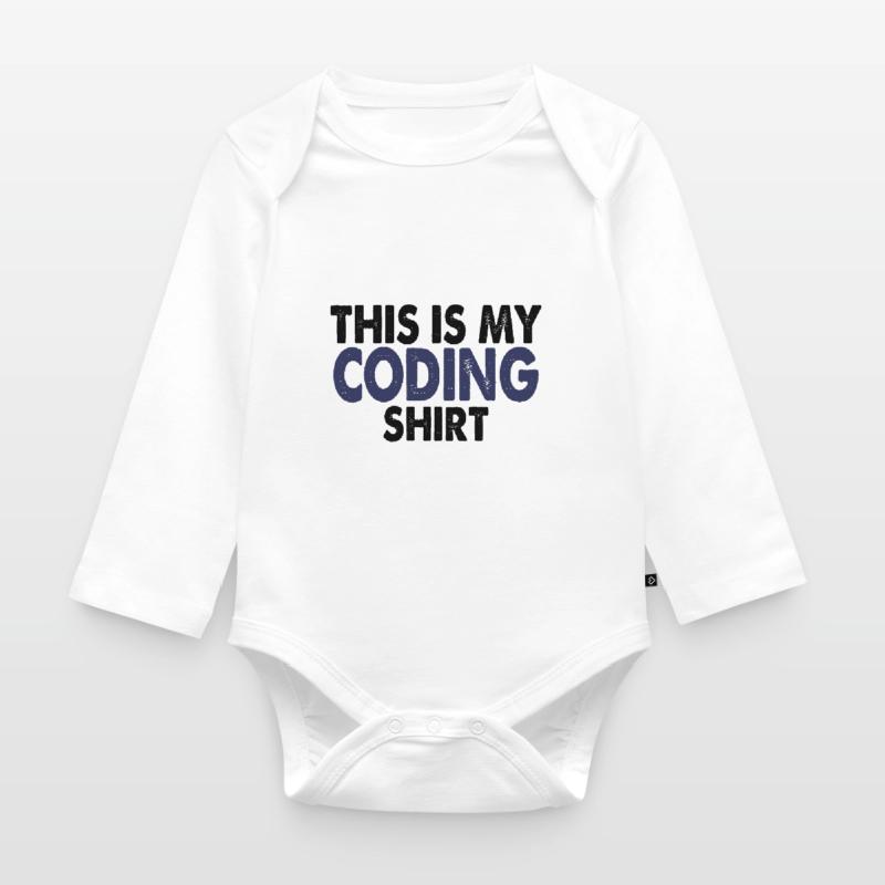 Programmation informatique de nerd de codage Body Bébé bio manches longues