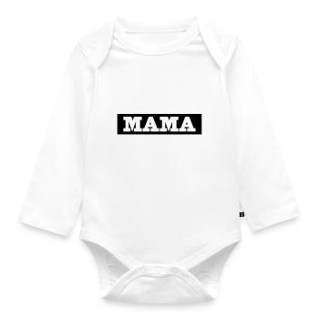 Mama es geht mir gut - Baby Bio-Langarm-Body - Weiß - Vorne