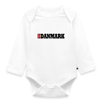 Danemark - Body Bébé bio manches longues - blanc - Devant