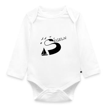 segeln Segeln - Baby Bio-Langarm-Body - Weiß - Vorne