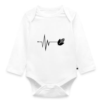 Corn Pulse - Organic Longsleeve Baby Bodysuit - white - Front