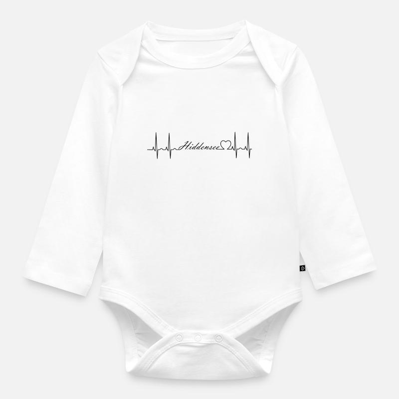 Hiddensee - Baby Bio-Langarm-Body - Weiß