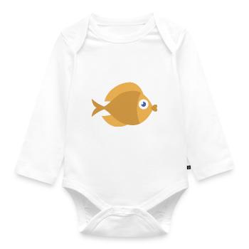 Meerestiere - Baby Bio-Langarm-Body - Weiß - Vorne