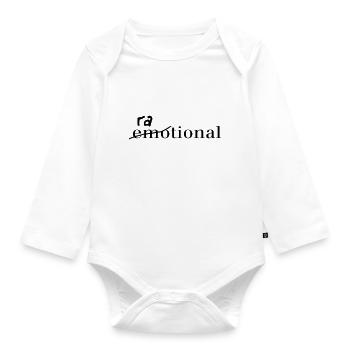 Emotional - Organic Longsleeve Baby Bodysuit - white - Front