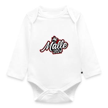 Malle 2024 - Body Bébé bio manches longues - blanc - Devant