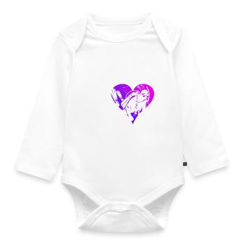 Scuba Taucher Diver Taucher Free Dive Diving - Baby Bio-Langarm-Body - Weiß - Vorne