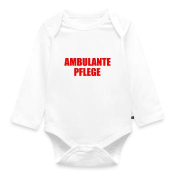 ambulante pflege - Baby Bio-Langarm-Body - Weiß - Vorne