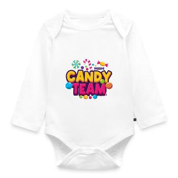 Candy Team Bonbons - Body Bébé bio manches longues - blanc - Devant