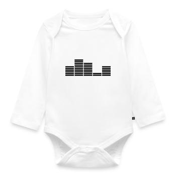 Music Bar Equalizer - Body Bébé bio manches longues - blanc - Devant