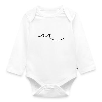 wellen - Baby Bio-Langarm-Body - Weiß - Vorne