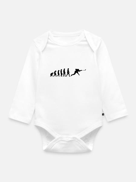 evolution hockey - Baby Bio-Langarm-Body - Weiß
