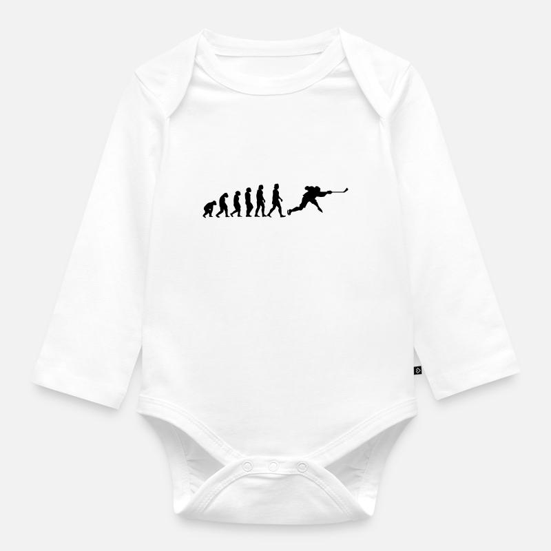 evolution hockey - Baby Bio-Langarm-Body - Weiß