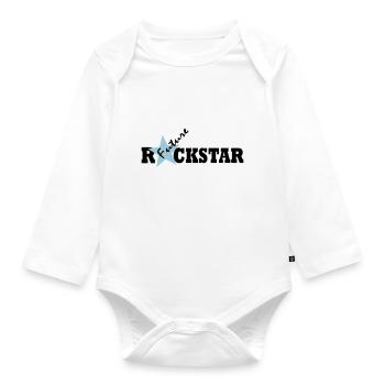 Future Rock Star Boys - Baby Bio-Langarm-Body - Weiß - Vorne