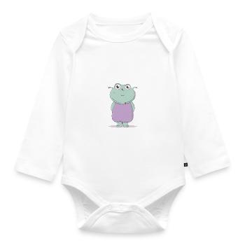 Kleines Monster - Kleines Monster - Baby Bio-Langarm-Body - Weiß - Vorne