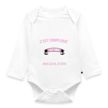 Sapeur pompier - Body Bébé bio manches longues - blanc - Devant