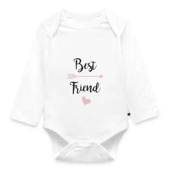 Best friend - Baby Bio-Langarm-Body - Weiß - Vorne