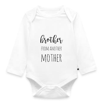 Brother from another mother - Baby Bio-Langarm-Body - Weiß - Vorne