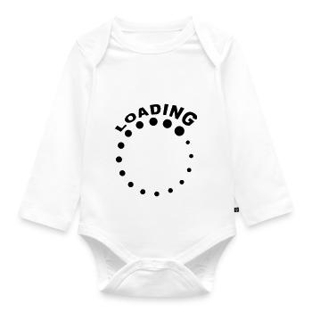 Loading - Organic Longsleeve Baby Bodysuit - white - Front