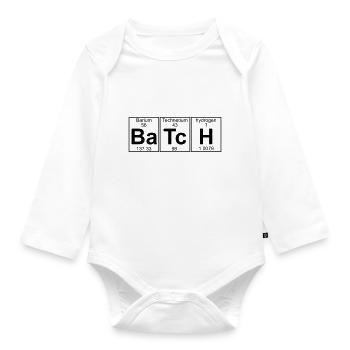 Ba-Tc-H (Charge) - Full - Baby Bio-Langarm-Body - Weiß - Vorne