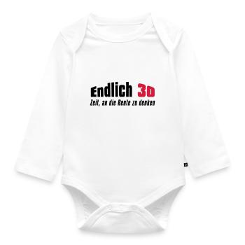 Endlich 30 - Baby Bio-Langarm-Body - Weiß - Vorne