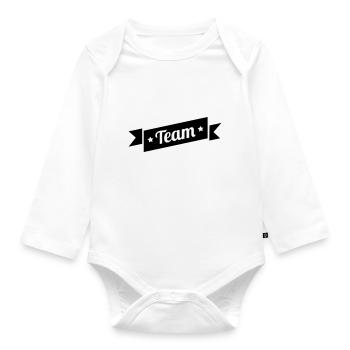 team - Organic Longsleeve Baby Bodysuit - white - Front