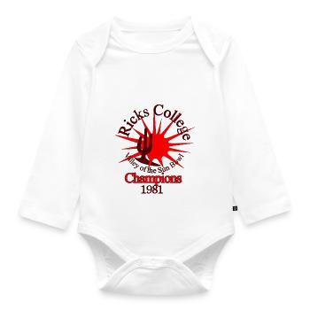 Napoleon Dynamite Vote for Pedro - Organic Longsleeve Baby Bodysuit - white - Front