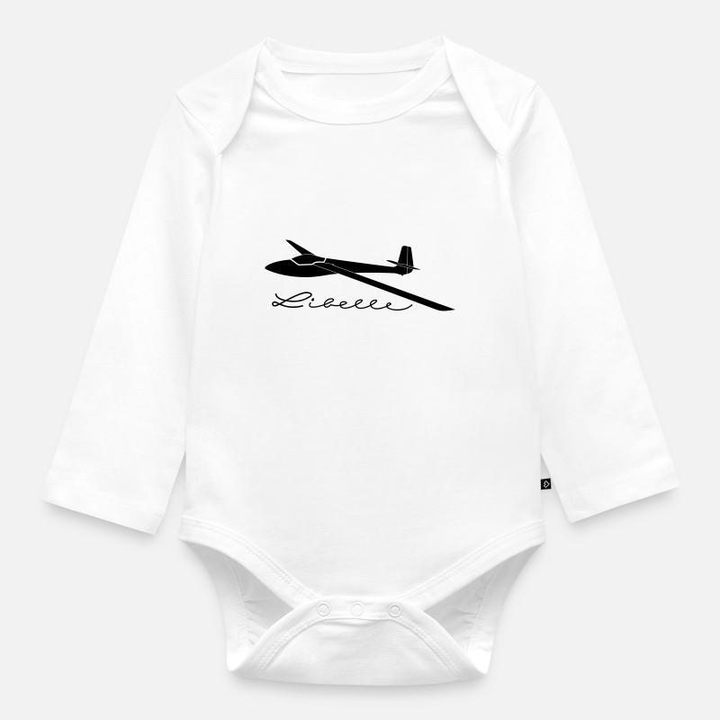 Standard Libelle ohne Winglets Geschenk - Baby Bio-Langarm-Body - Weiß