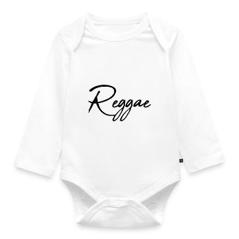 reggae - Organic Longsleeve Baby Bodysuit - white - Front
