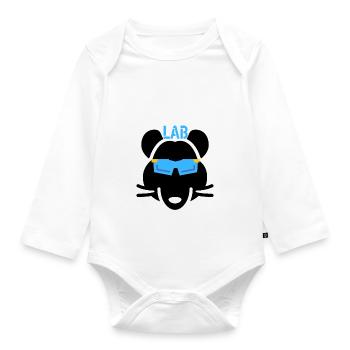 LAB RAT - MEDICAL LAB TECHNICIAN - Organic Longsleeve Baby Bodysuit - white - Front
