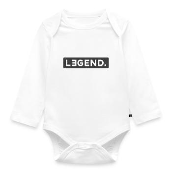 LEGEND & LEGACY - Organic Longsleeve Baby Bodysuit - white - Front