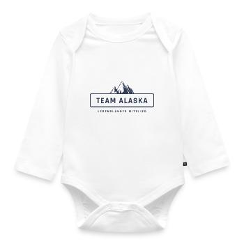 Team Alaska - Organic Longsleeve Baby Bodysuit - white - Front