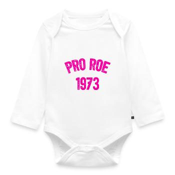 1973 Pro Roe - Body Bébé bio manches longues - blanc - Devant