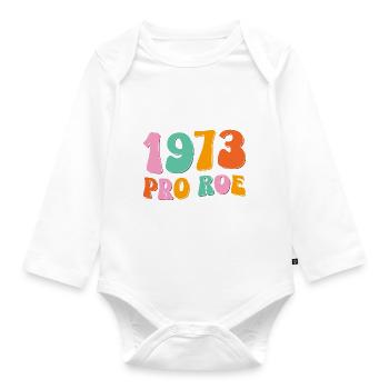 1973 Pro Roe - Body Bébé bio manches longues - blanc - Devant
