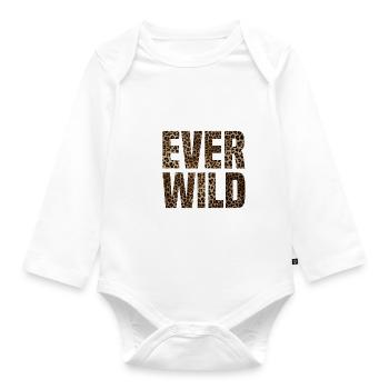 Four Ever Wild 30 - Baby Bio-Langarm-Body - Weiß - Vorne
