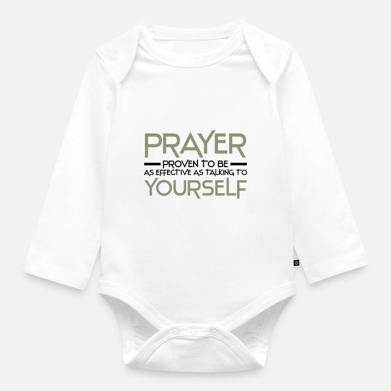 Athéisme - Body Bébé bio manches longues - blanc