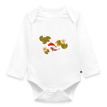 Meerestiere - Baby Bio-Langarm-Body - Weiß - Vorne