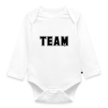team - Baby Bio-Langarm-Body - Weiß - Vorne