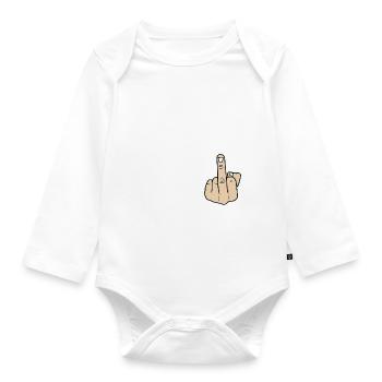 J’ai 21 ans + 1 Sarcastique Drôle 22e Anniversaire Tournant - Body Bébé bio manches longues - blanc - Devant