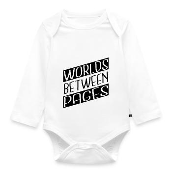 Escape Quotes BDAY Contemporary Literature - Organic Longsleeve Baby Bodysuit - white - Front