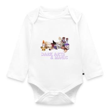 Magie, Zauberei Hexen Magier, tolle Geschenkidee - Baby Bio-Langarm-Body - Weiß - Vorne