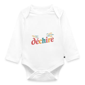 Maîtresse qui déchire - Body Bébé bio manches longues - blanc - Devant