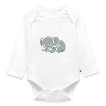 Chill mal - Baby Bio-Langarm-Body - Weiß - Vorne
