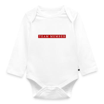 Team Member Group - Organic Longsleeve Baby Bodysuit - white - Front